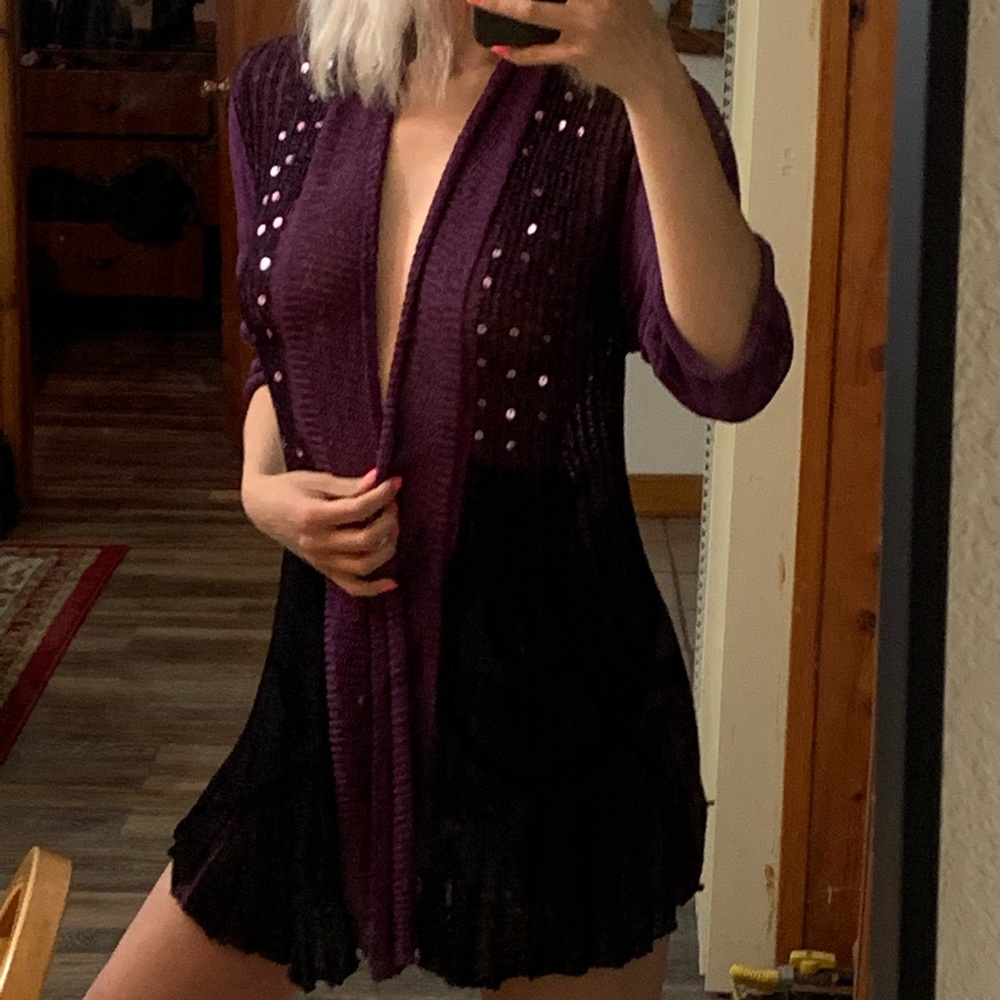 Mystical purple cardigan